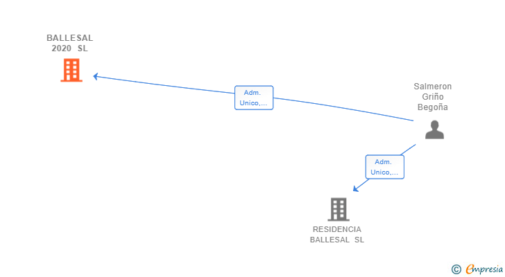 Vinculaciones societarias de BALLESAL 2020 SL