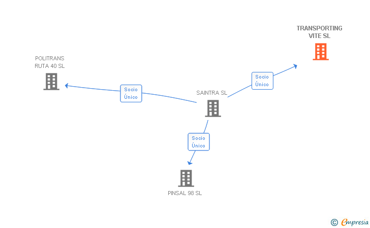 Vinculaciones societarias de TRANSPORTING VITE SL
