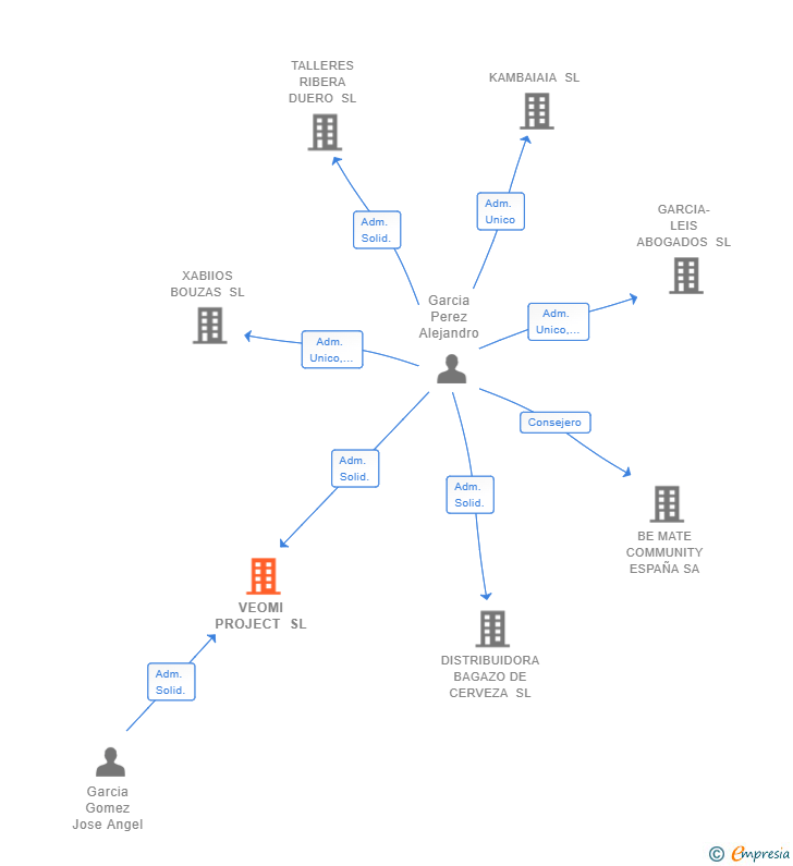 Vinculaciones societarias de VEOMI PROJECT SL