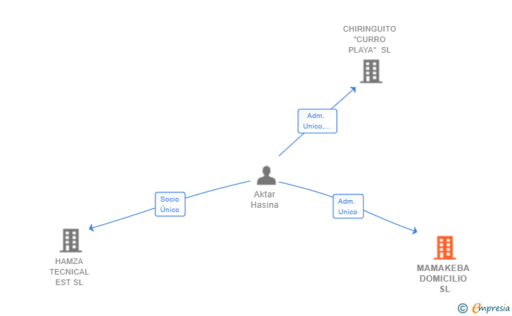 Vinculaciones societarias de MAMAKEBA DOMICILIO SL