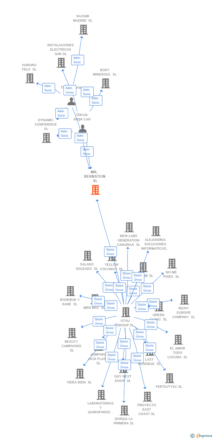 Vinculaciones societarias de MR. BERNSTEIN SL