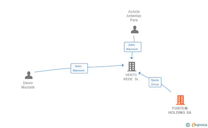 Vinculaciones societarias de FORTEM HOLDING SA
