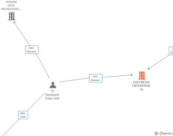 Vinculaciones societarias de EDELWEISS ENTERPRISE SL