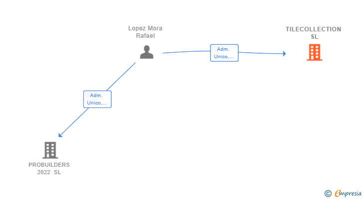 Vinculaciones societarias de TILECOLLECTION SL