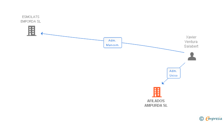 Vinculaciones societarias de AFILATS I SUBMINISTRES EMPORDA SL (EXTINGUIDA)