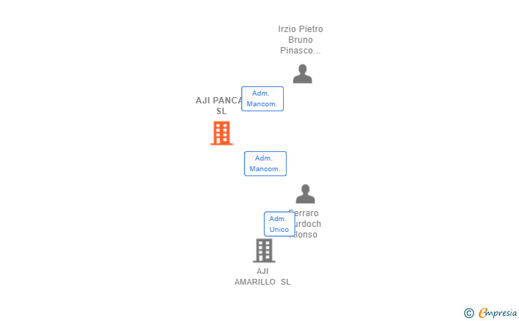 Vinculaciones societarias de AJI PANCA SL
