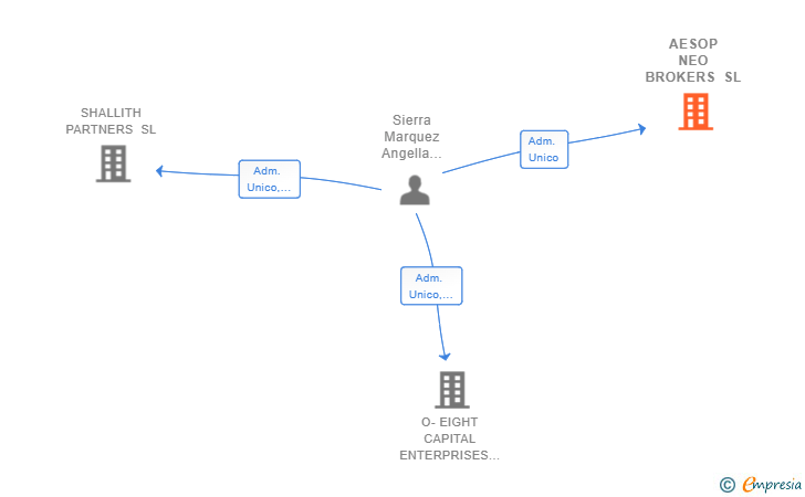 Vinculaciones societarias de AESOP NEO BROKERS SL