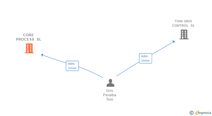 Vinculaciones societarias de CORE PROCESS SL