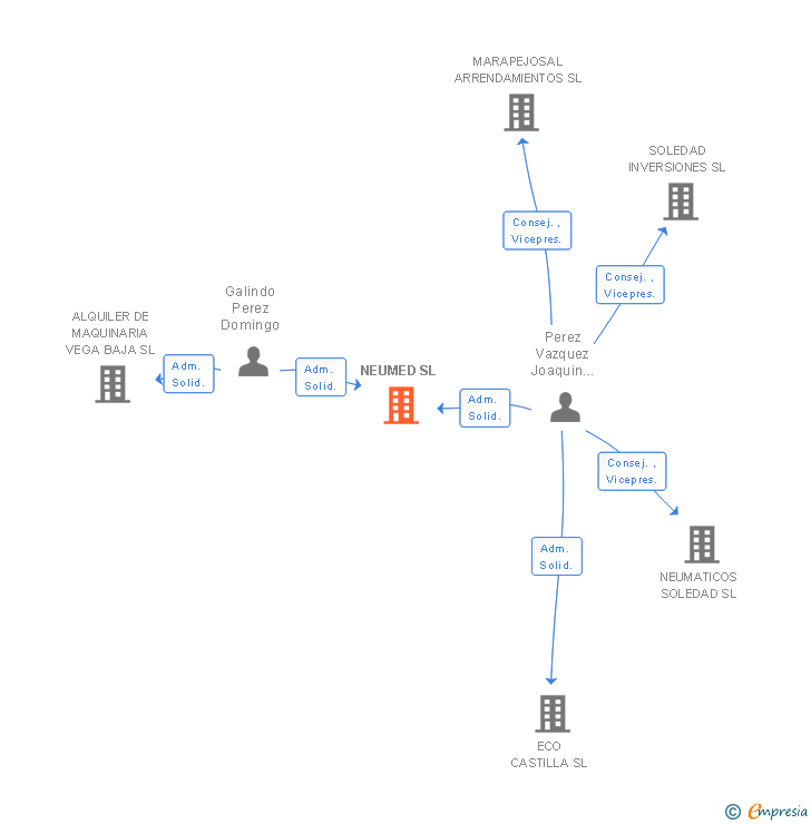 Vinculaciones societarias de NEUMED SL