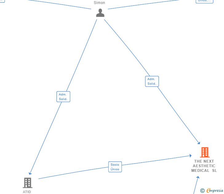 Vinculaciones societarias de THE NEXT AESTHETIC MEDICAL SL