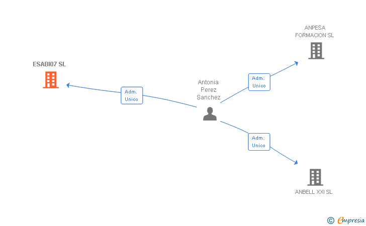 Vinculaciones societarias de ESABI07 SL