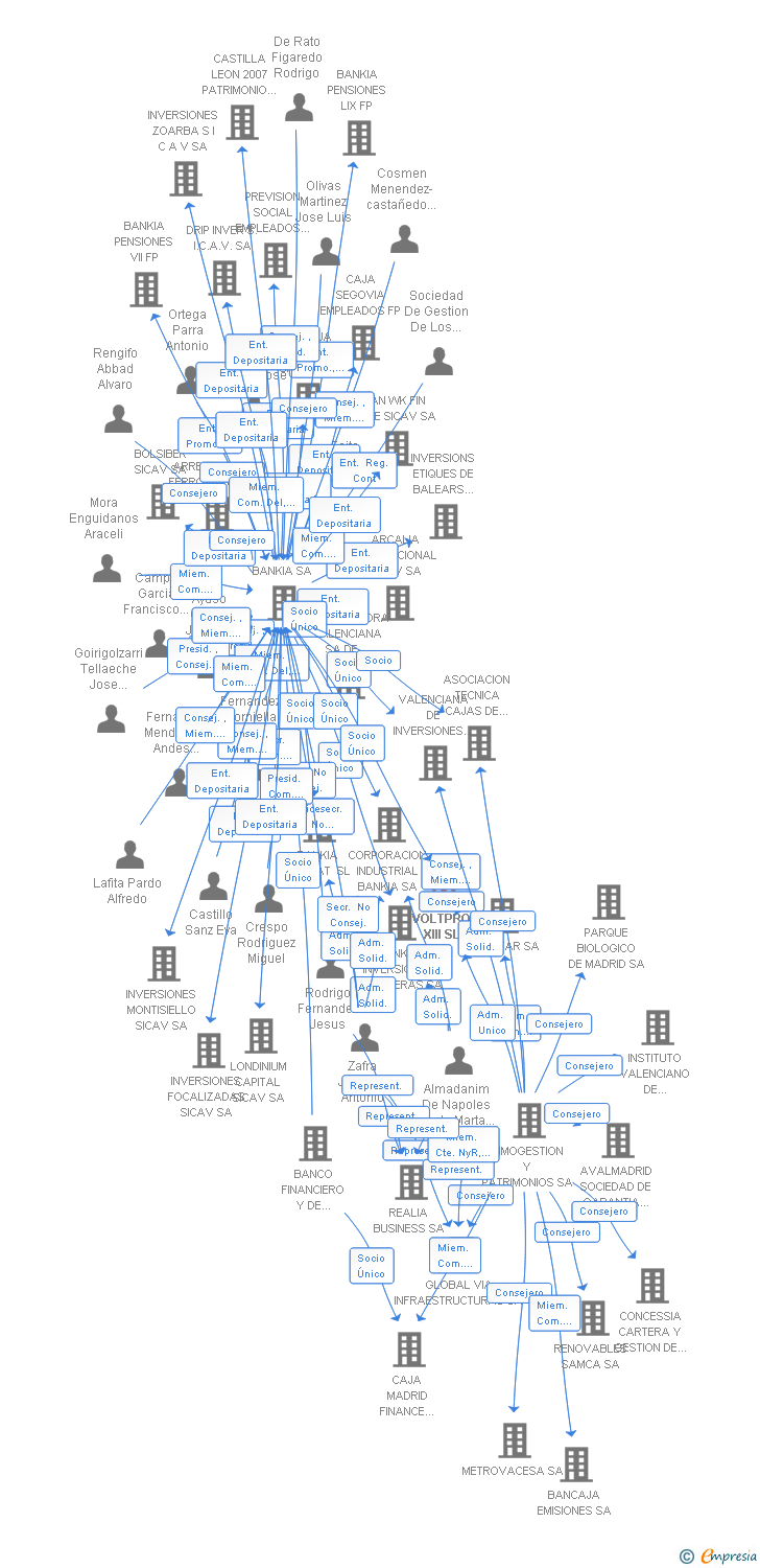 Vinculaciones societarias de VOLTPRO XIII SL