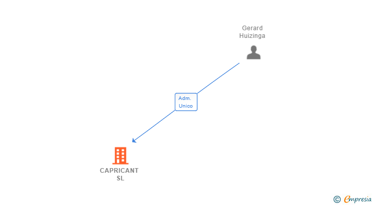 Vinculaciones societarias de CAPRICANT SL