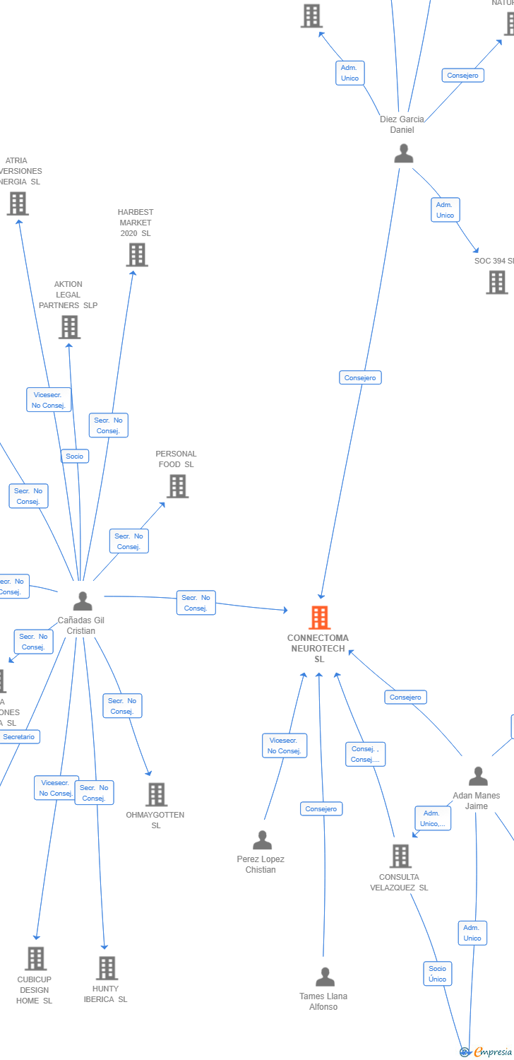 Vinculaciones societarias de CONNECTOMA NEUROTECH SL
