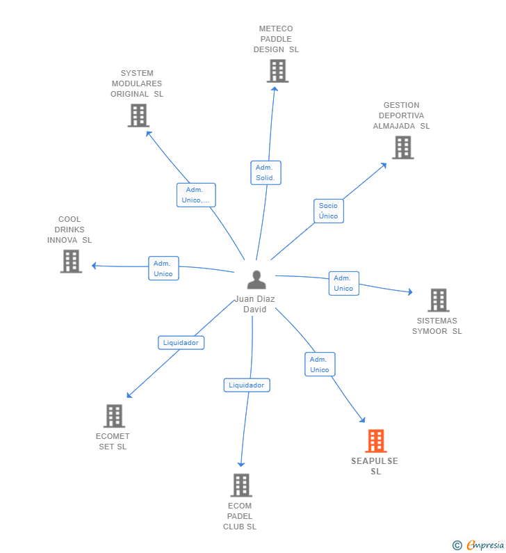 Vinculaciones societarias de SEAPULSE SL
