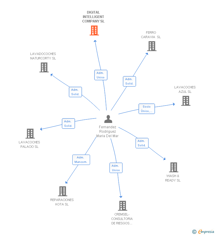 Vinculaciones societarias de DIGITAL INTELLIGENT COMPANY SL