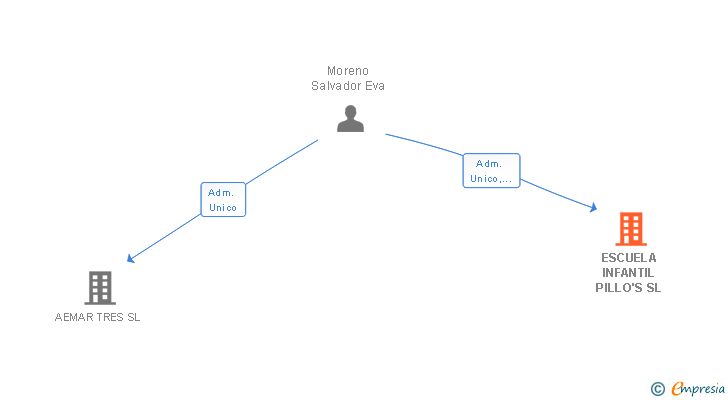 Vinculaciones societarias de ESCUELA INFANTIL PILLO'S SL