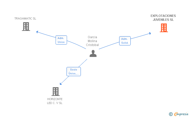 Vinculaciones societarias de EXPLOTACIONES JUVENILES SL