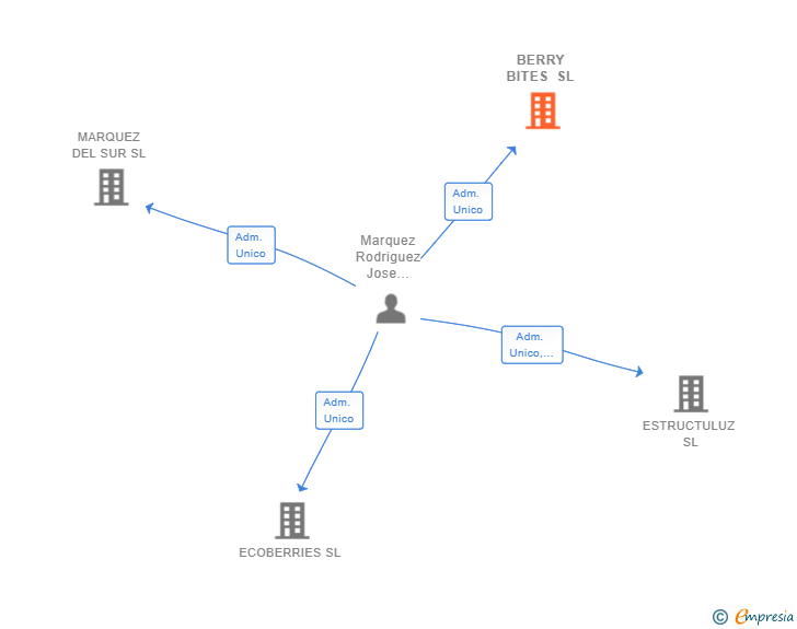 Vinculaciones societarias de BERRY BITES SL