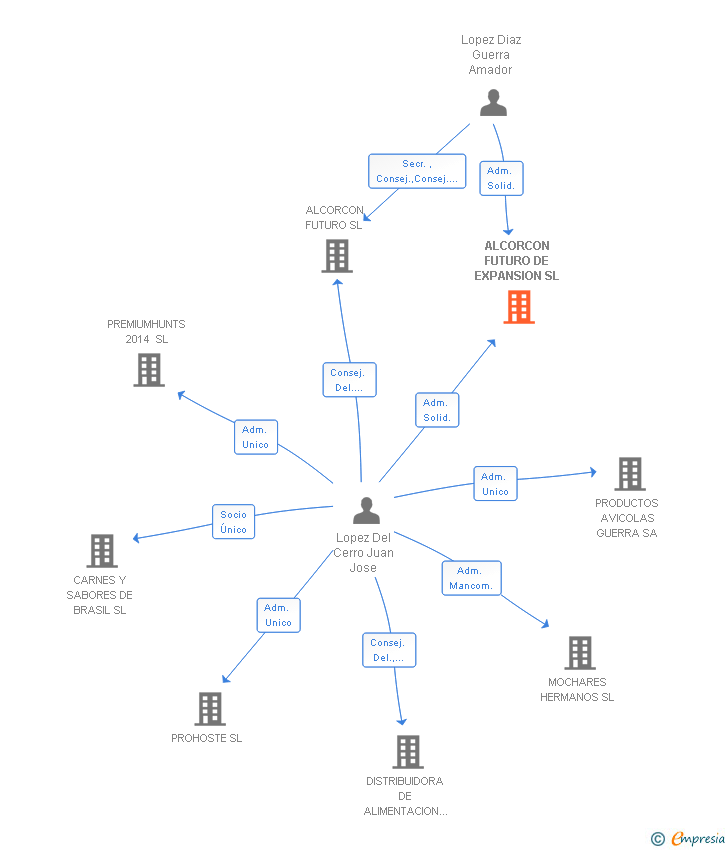 Vinculaciones societarias de ALCORCON FUTURO DE EXPANSION SL