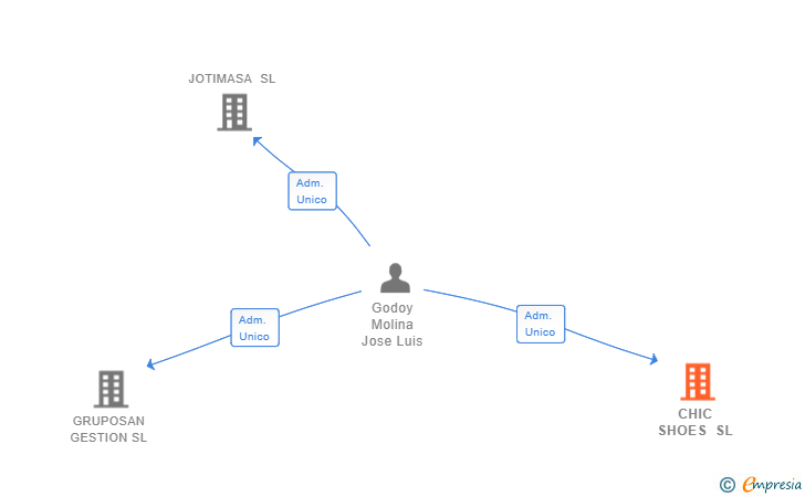 Vinculaciones societarias de CHIC SHOES SL