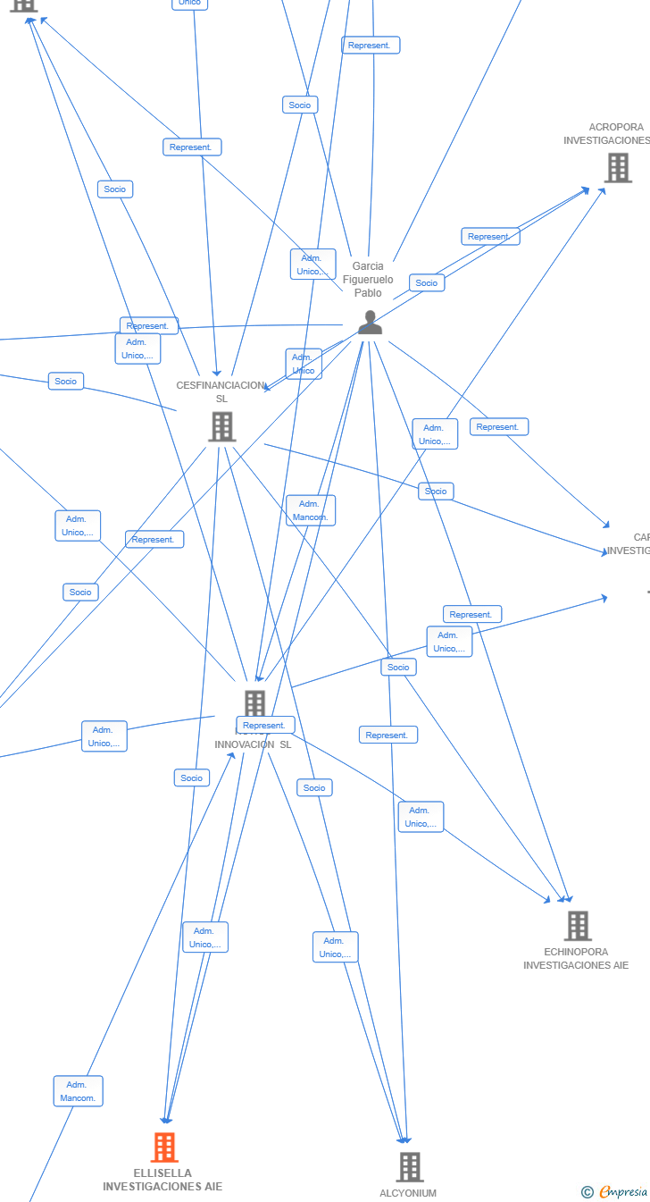 Vinculaciones societarias de ELLISELLA INVESTIGACIONES AIE