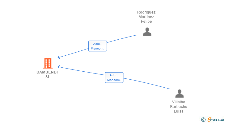 Vinculaciones societarias de DAMUENDI SL