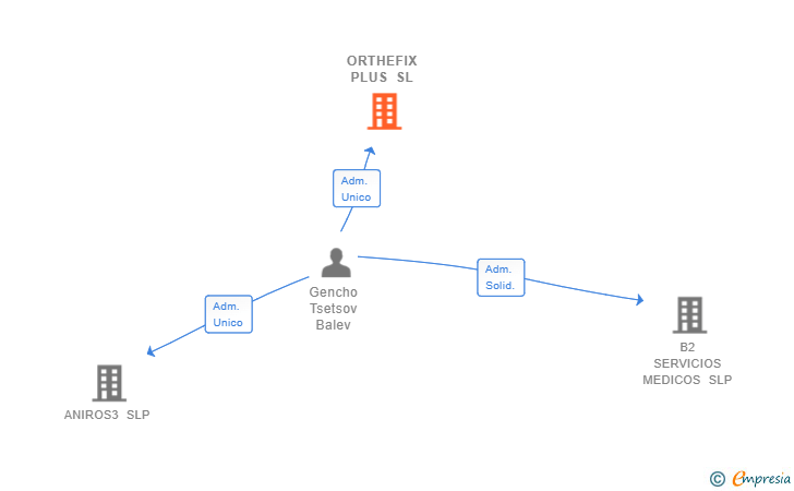 Vinculaciones societarias de ORTHEFIX PLUS SL
