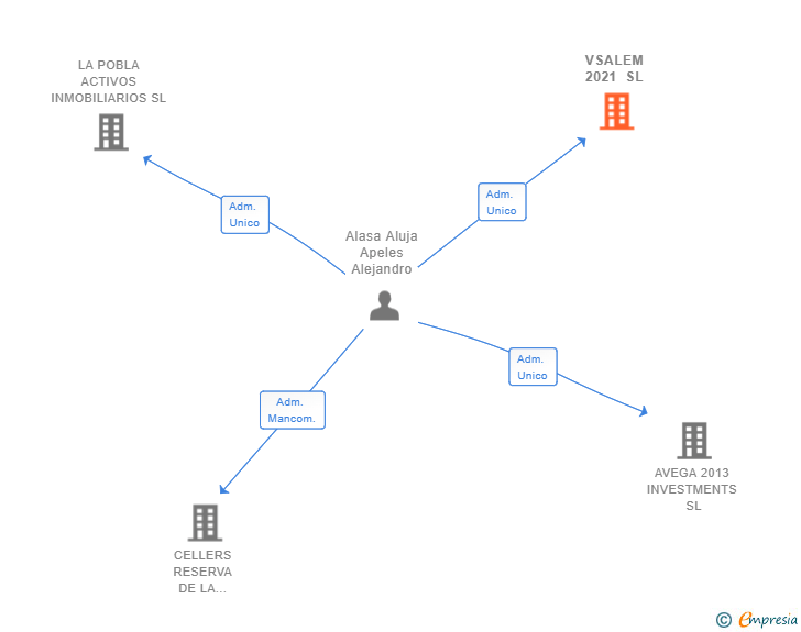 Vinculaciones societarias de VSALEM 2021 SL