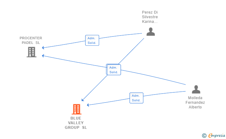 Vinculaciones societarias de BLUE VALLEY GROUP SL