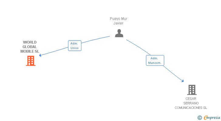 Vinculaciones societarias de WORLD GLOBAL MOBILE SL