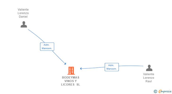 Vinculaciones societarias de BODEYMAS VINOS Y LICORES SL