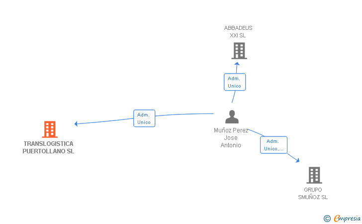 Vinculaciones societarias de TRANSLOGISTICA PUERTOLLANO SL
