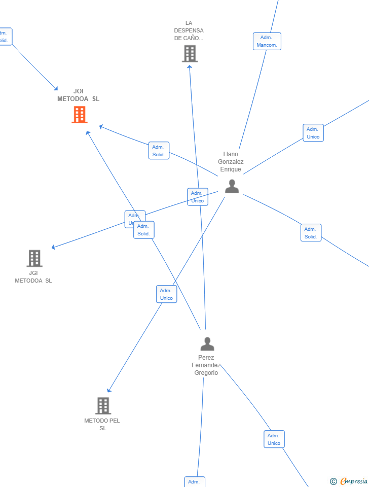 Vinculaciones societarias de JOI METODOA SL