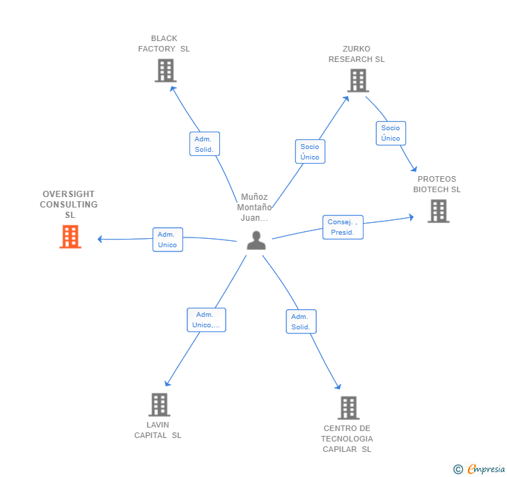 Vinculaciones societarias de OVERSIGHT CONSULTING SL