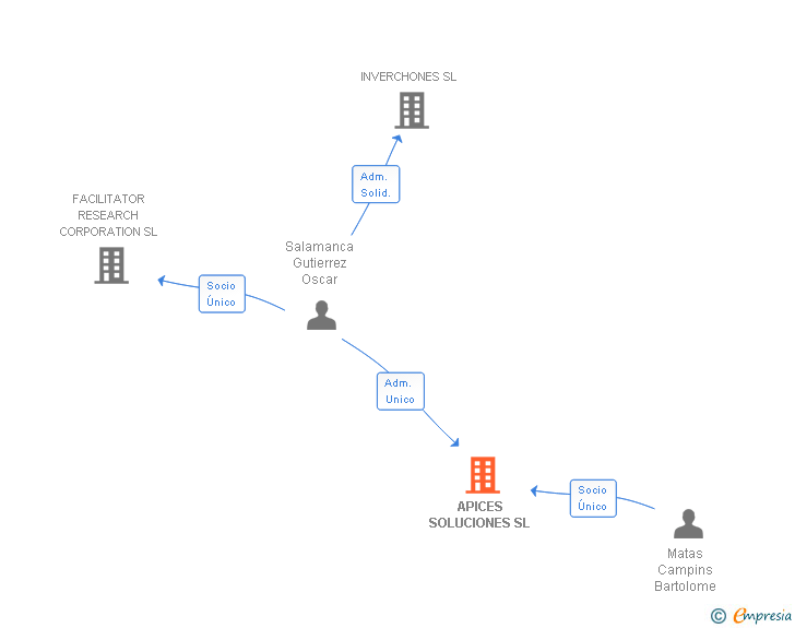 Vinculaciones societarias de APICES SOLUCIONES SL