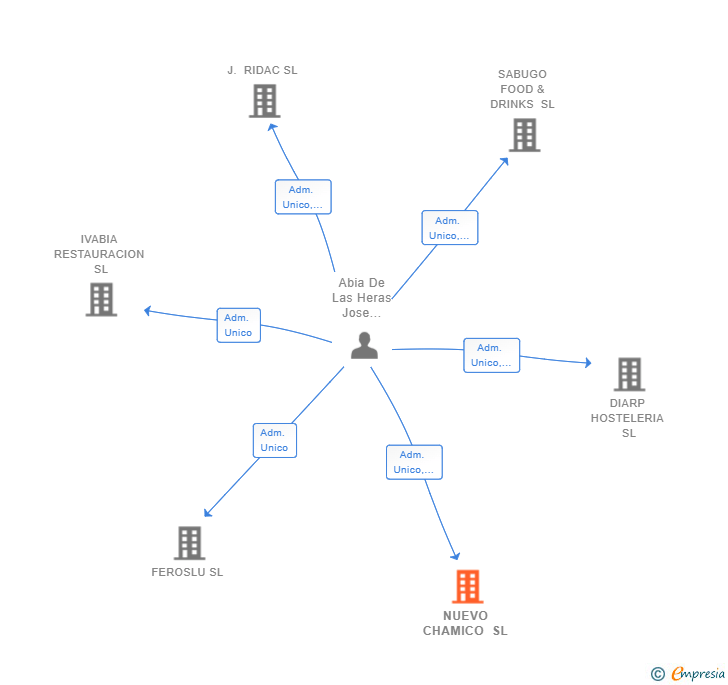 Vinculaciones societarias de NUEVO CHAMICO SL