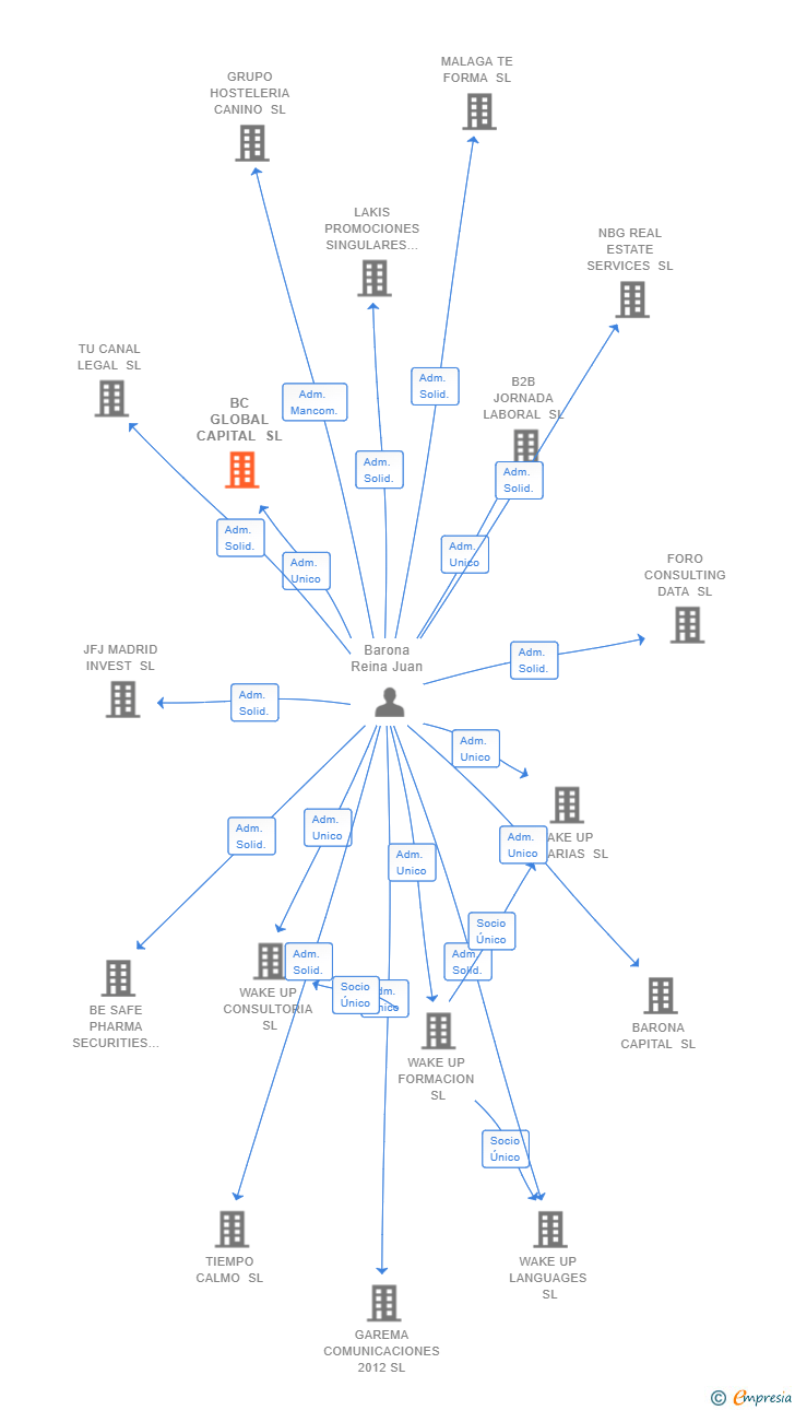 Vinculaciones societarias de BC GLOBAL CAPITAL SL
