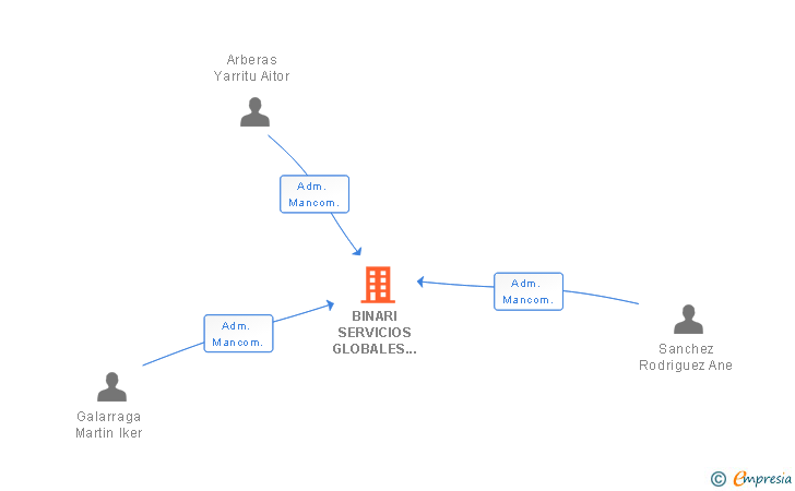 Vinculaciones societarias de BINARI SERVICIOS GLOBALES DE COMUNICACION SLL