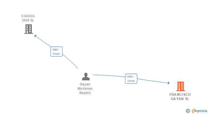 Vinculaciones societarias de FRANCISCO GAYAN SL