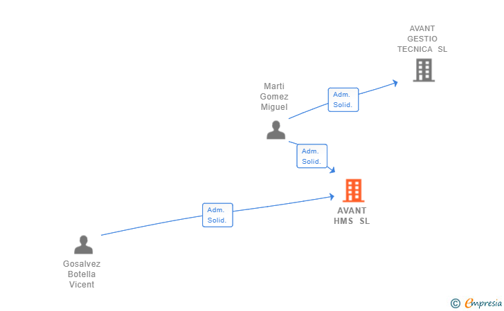 Vinculaciones societarias de AVANT HMS SL