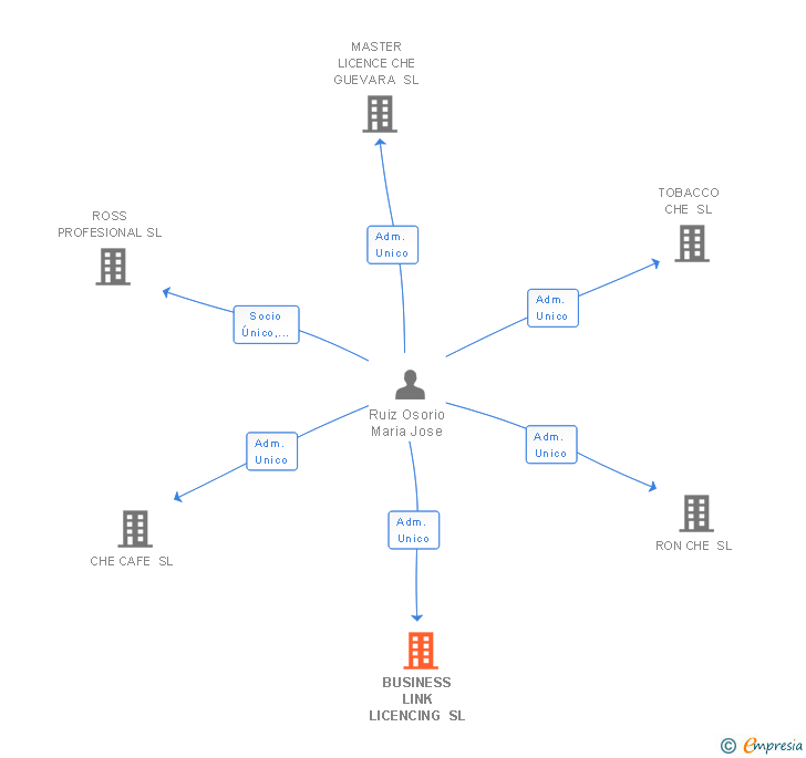 Vinculaciones societarias de BUSINESS LINK LICENCING SL