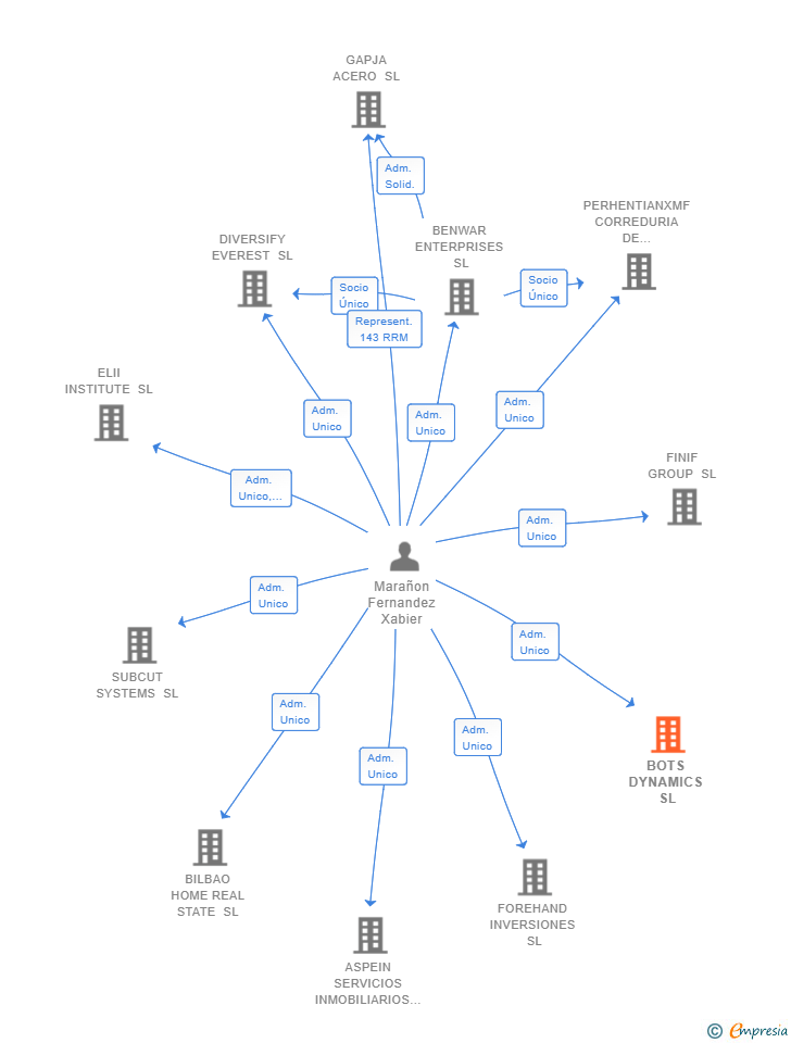 Vinculaciones societarias de BOTS DYNAMICS SL