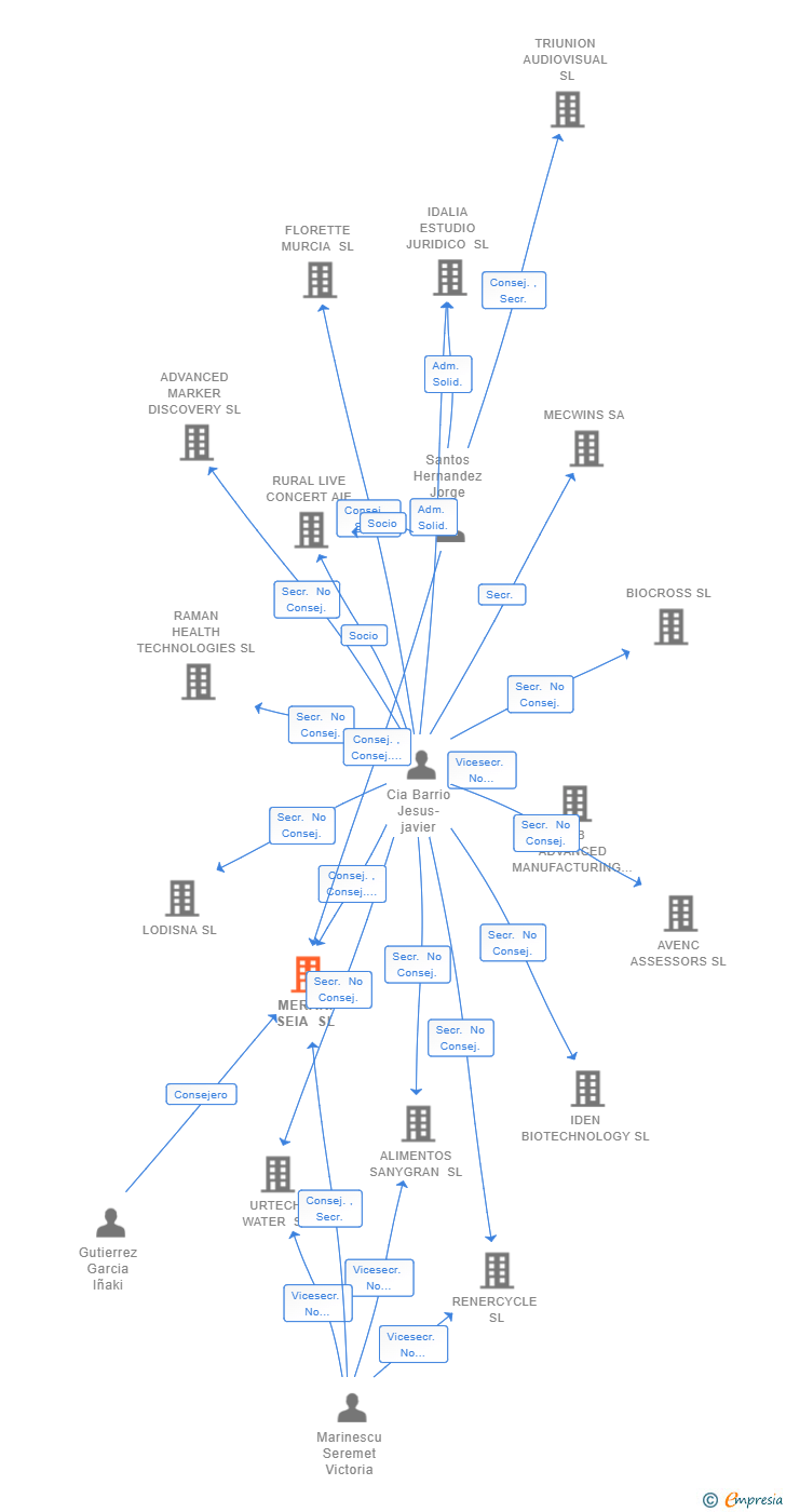 Vinculaciones societarias de MERAKI SEIA SL