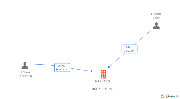 Vinculaciones societarias de PANZARO & HORNILLO SL