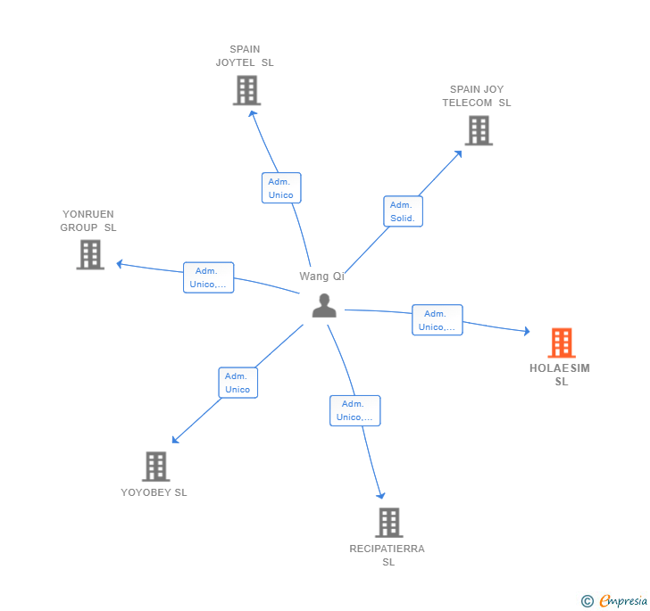 Vinculaciones societarias de HOLAESIM SL