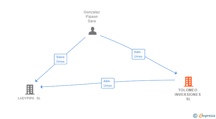 Vinculaciones societarias de TOLOMEO INVERSIONES SL