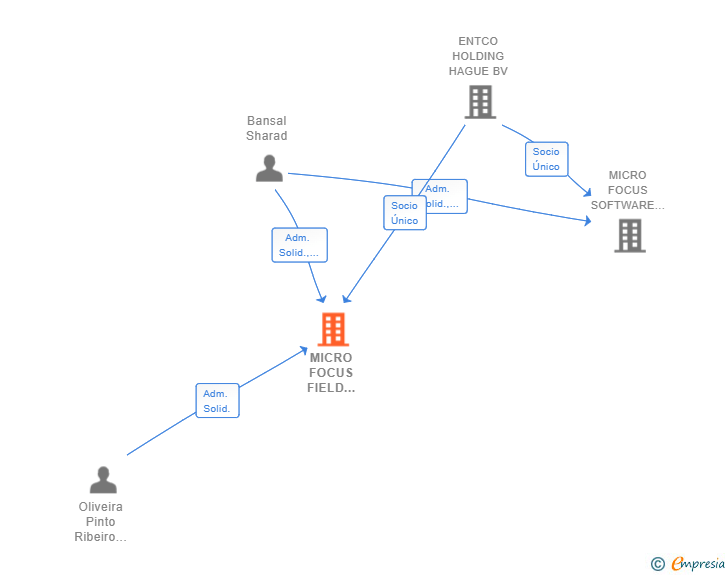 Vinculaciones societarias de MICRO FOCUS FIELD DELIVERY SPAIN SL