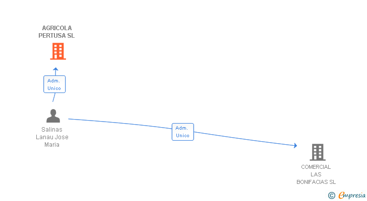 Vinculaciones societarias de AGRICOLA PERTUSA SL