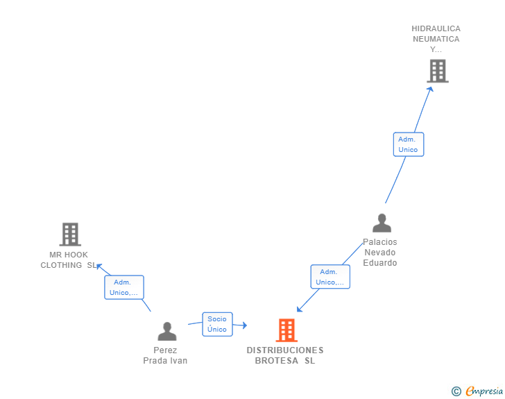 Vinculaciones societarias de DISTRIBUCIONES BROTESA SL